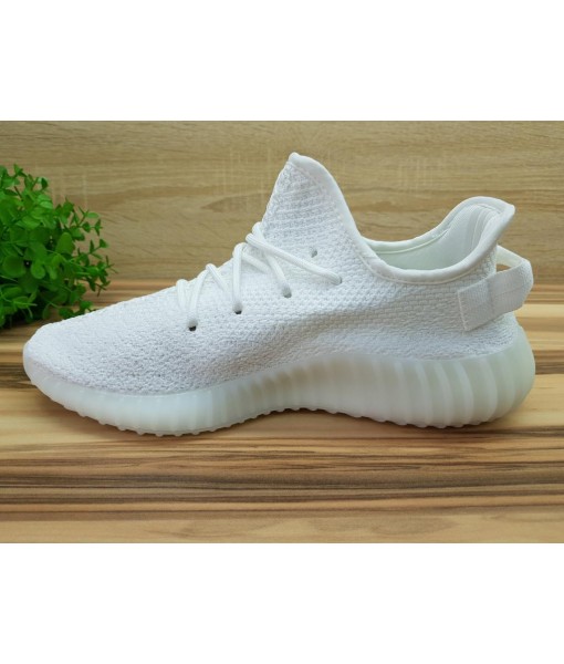 Мужские демисезонные кроссовки YEEZI текстиль белые