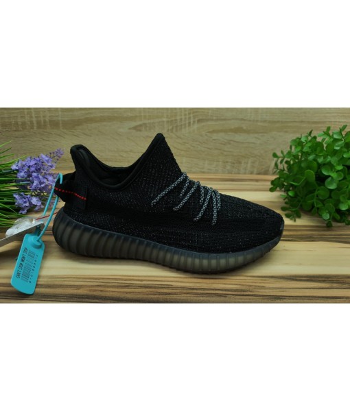 Женские демисезонные кроссовки YEEZY текстиль черные