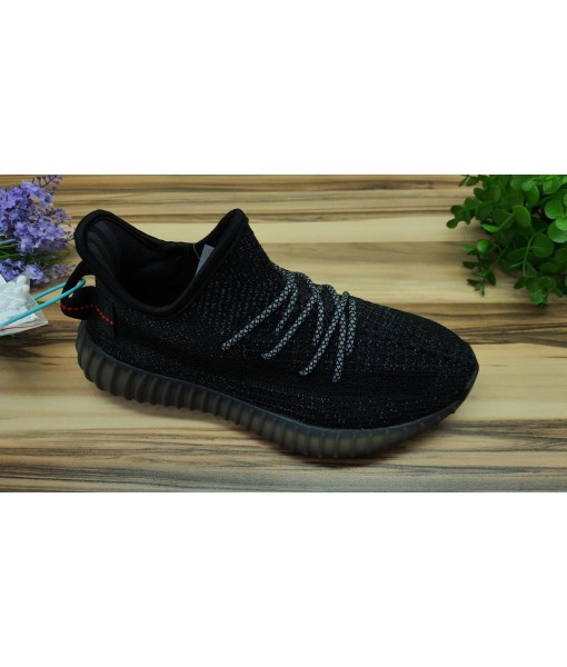 Женские демисезонные кроссовки YEEZY текстиль черные